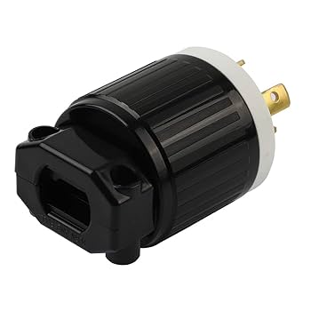 MAかMA　20P BlueStars NEMA 6-20P Straight Blade Electrical Male Plug, 20